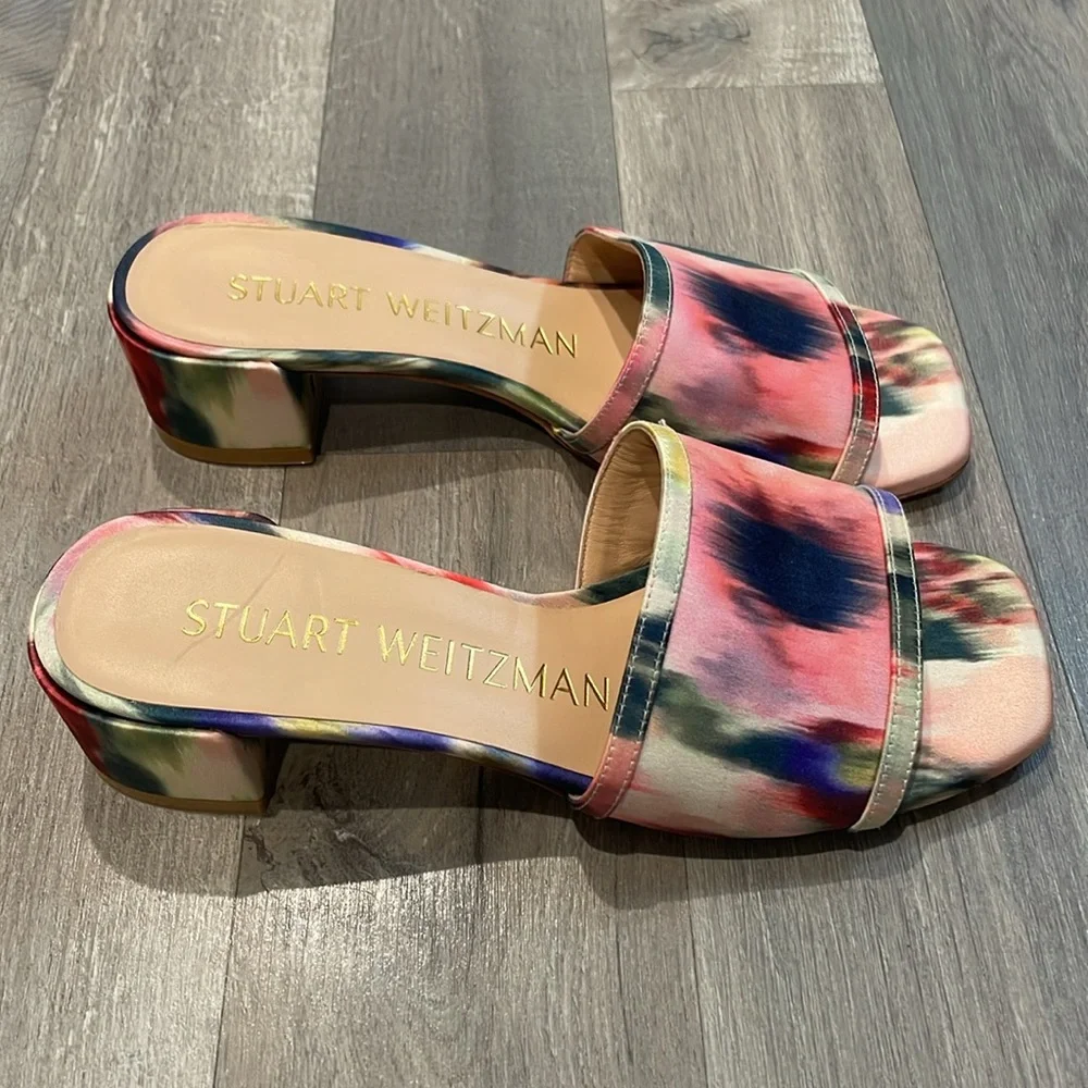 Stuart Weitzman Cayman 35 Block Slide Sandal - Picture 4 of 7